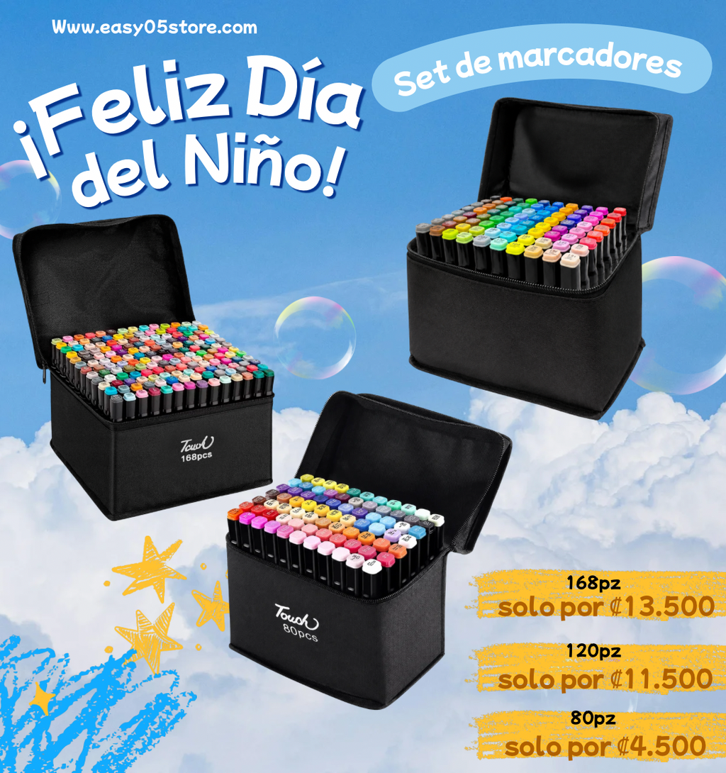 Set de marcadores 80pz