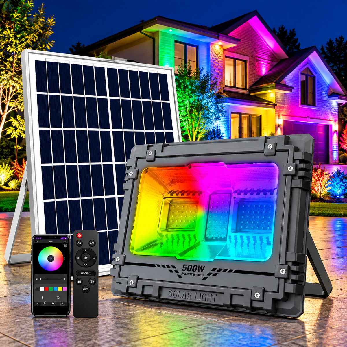 REFLECTOR SOLAR RGB 500w