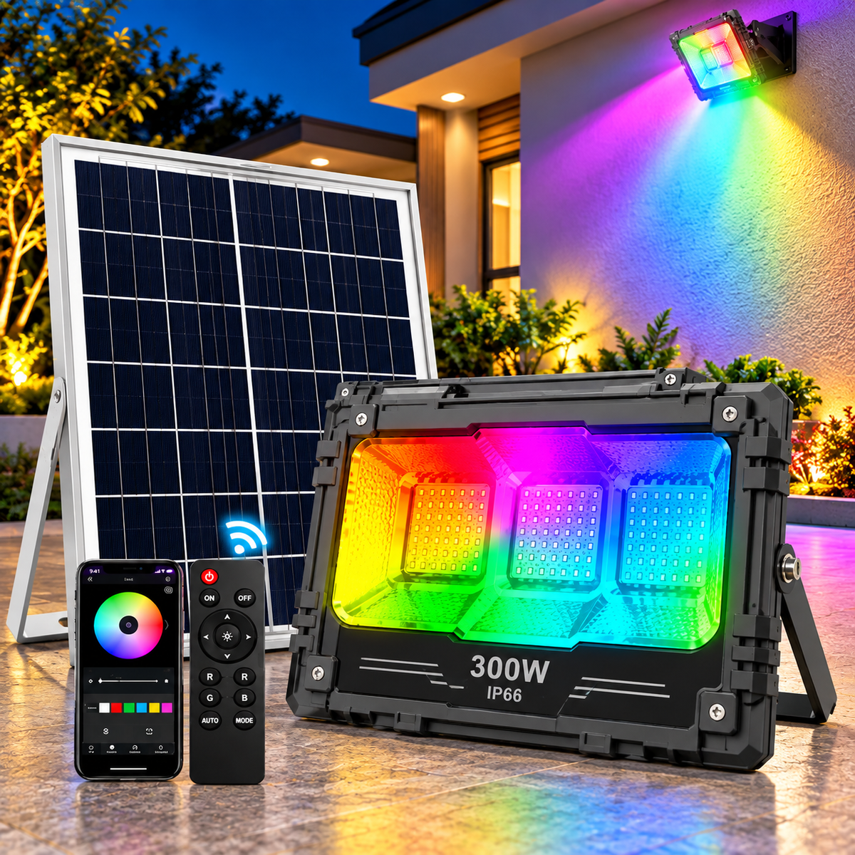 REFLECTOR SOLAR RGB 300W