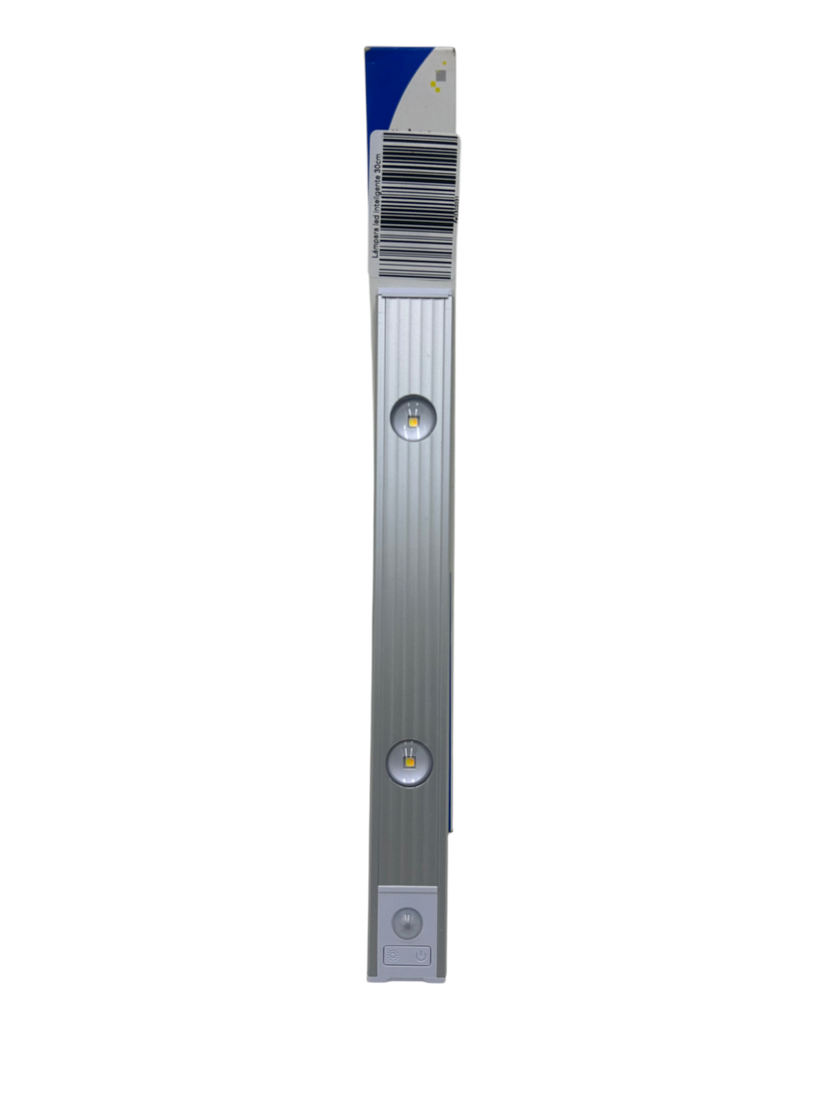 Lámpara LED inteligente EASY STORE de 30 cm con sensor de movimiento y acabado plateado para muebles y armarios