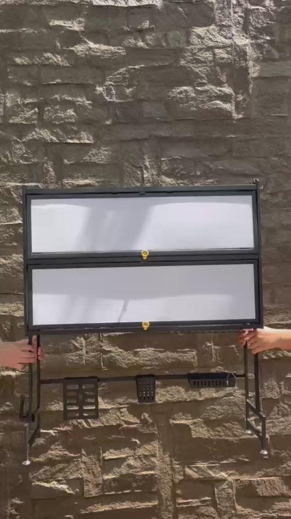 ORGANIZADOR PARA PLATOS CON TAPA ACRILICA