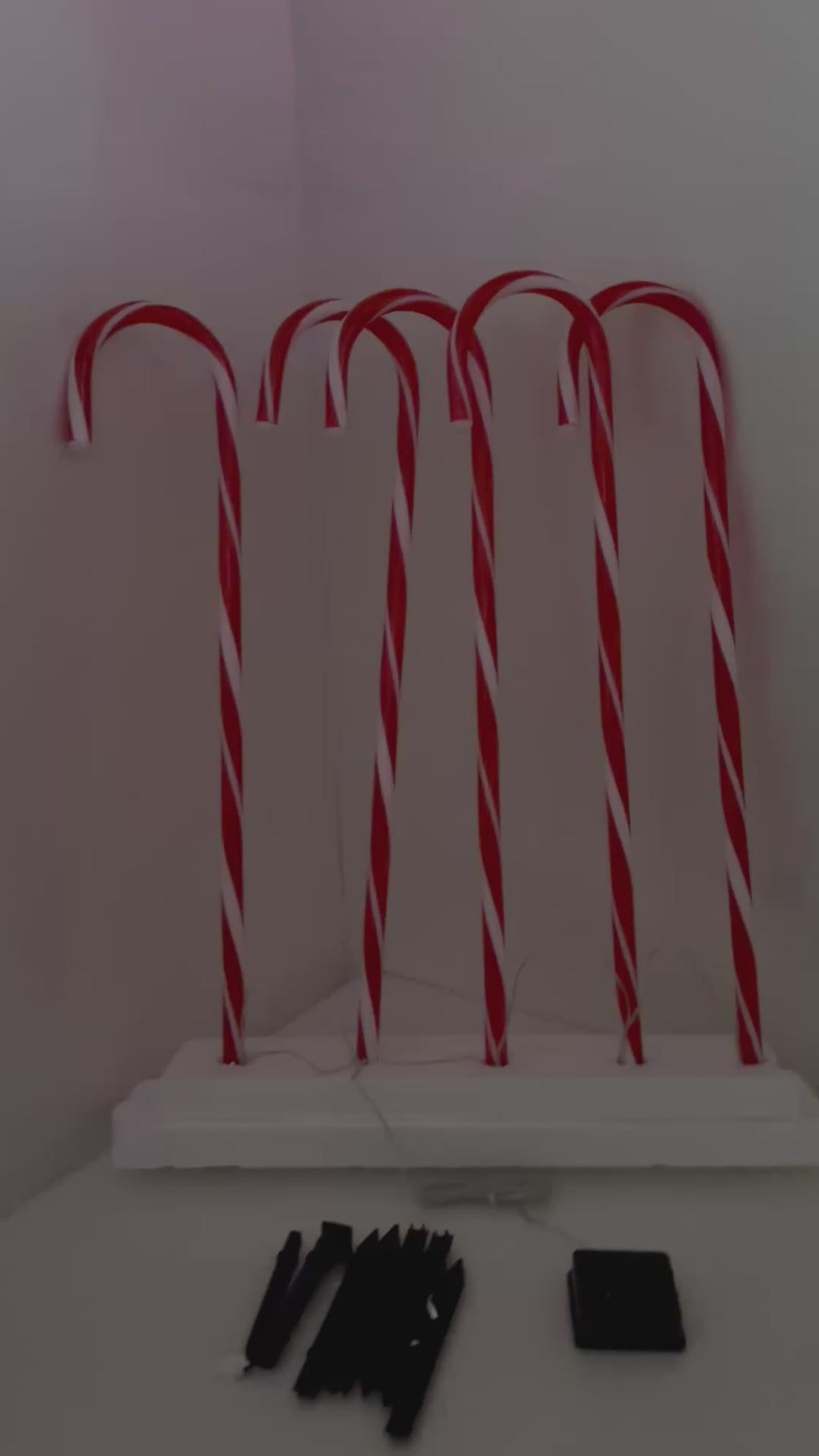 BASTONES SOLAR NAVIDEÑOS 70CM