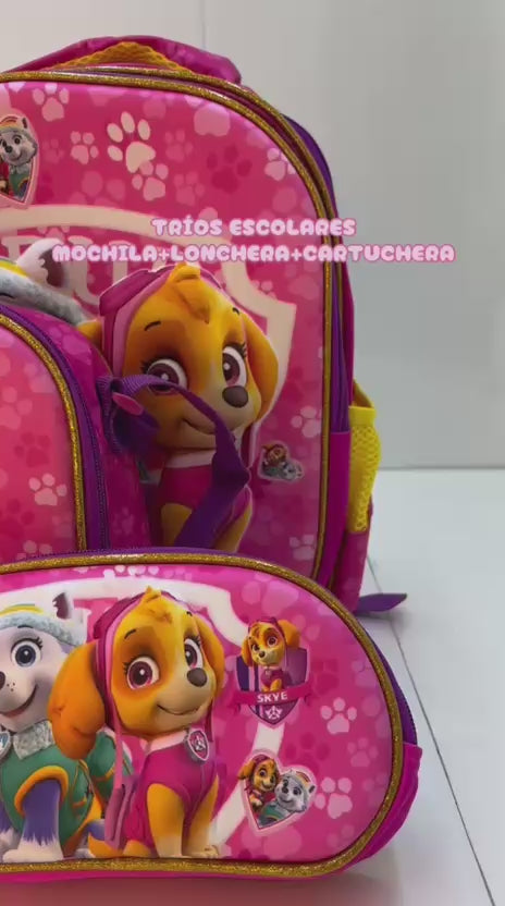 MOCHILA+CARTUCHERA+LONCHERA 13