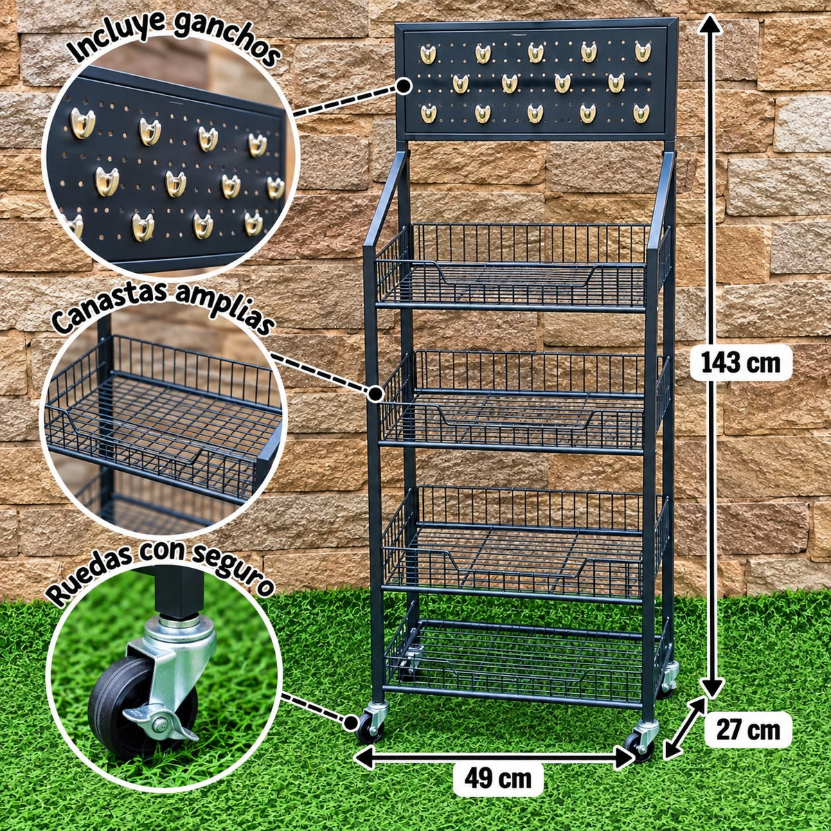 ORGANIZADOR RACK ESTANTE MULTIFUNCIONAL